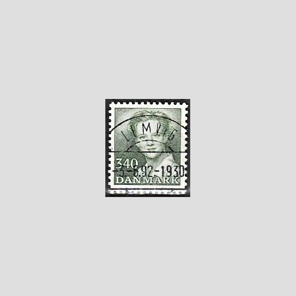 FRIMRKER DANMARK | 1989 - AFA 925 - Dronning Margrethe - 3,40 Kr. grn - Pragt Stemplet