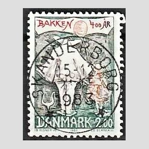 FRIM�RKER DANMARK | 1983 - AFA 766 - Dyrehavsbakken 400 �r - 2,00 Kr. flerfarvet - Pragt Stemplet
