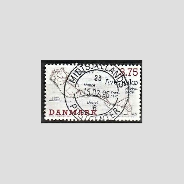 FRIMRKER DANMARK | 1995 - AFA 1086 - Dansk smer - 3,75 Kr. flerfarvet - Pragt Stemplet