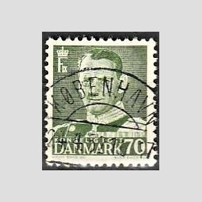 FRIMRKER DANMARK | 1950 - AFA 324 - Fr. IX 70 re mrkgrn - Lux Stemplet