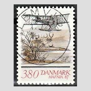 FRIM�RKER DANMARK | 1986 - AFA 852d - HAFNIA 87 II - 380 �re flerfarvet - Pragt Stemplet