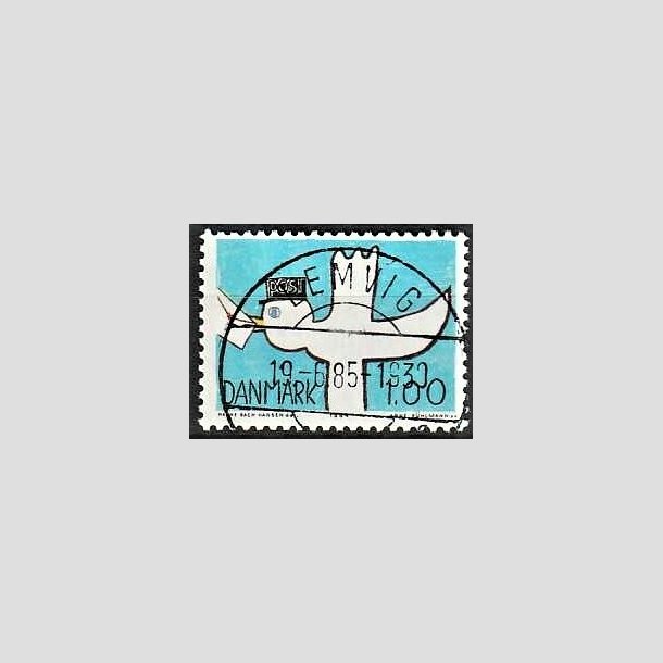 FRIMRKER DANMARK | 1984 - AFA 813 - Kommunikation - 1,00 Kr. flerfarvet - Pragt Stemplet