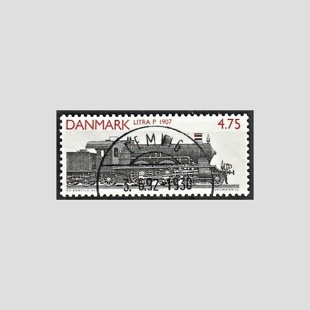 FRIMRKER DANMARK | 1991 - AFA 988 - Lokomotiver - 4,75 Kr. rd/sort - Pragt Stemplet