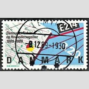 FRIMRKER DANMARK | 1989 - AFA 944 - Fiskeri- og havundersgelser 100 r - 3,20 Kr. flerfarvet - Pragt Stemplet