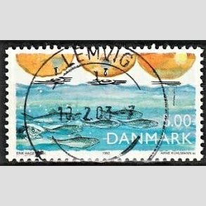 FRIM�RKER DANMARK | 1992 - AFA 1021 - Natur, Milj� og udvikling - 5,00 Kr. flerfarvet - Pragt Stemplet Lemvig