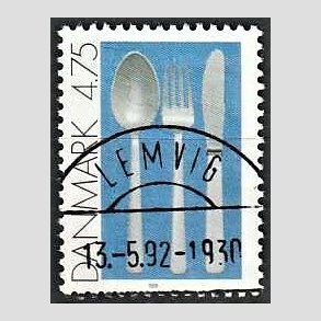 FRIM�RKER DANMARK | 1991 - AFA 997 - Dansk Brugskunst - 4,75 Kr. flerfarvet - Pragt Stemplet Lemvig
