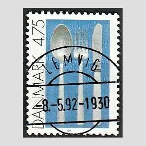 FRIM�RKER DANMARK | 1991 - AFA 997 - Dansk Brugskunst - 4,75 Kr. flerfarvet - Pragt Stemplet
