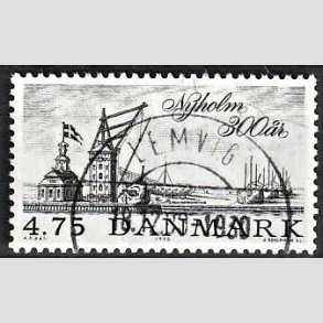FRIMRKER DANMARK | 1990 - AFA 963 - Nyholm 300 r. - 4,75 Kr. sort - Lux Stemplet Lemvig