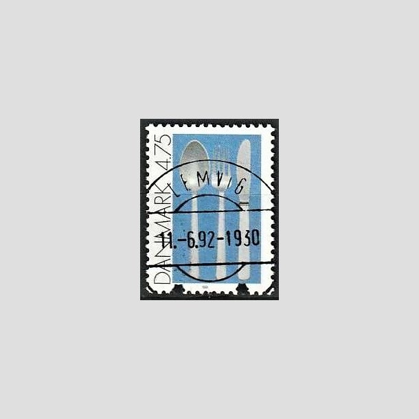 FRIMRKER DANMARK | 1991 - AFA 997 - Dansk Brugskunst - 4,75 Kr. flerfarvet - Pragt Stemplet