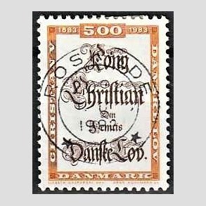 FRIM�RKER DANMARK | 1983 - AFA 781 - Danske Lov 300 �r. - 5,00 Kr. flerfarvet - Pragt Stemplet Roskilde