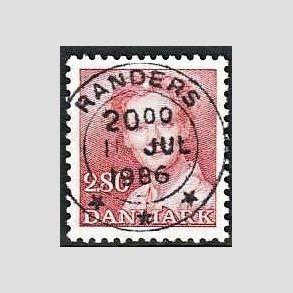 FRIMRKER DANMARK | 1985 - AFA 820 - Dronning Margrethe - 2,80 Kr. rd - Pragt Stemplet Randers