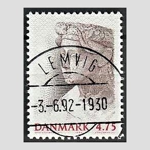 FRIM�RKER DANMARK | 1992 - AFA 1012 - Nordia 94 - 4,75 Kr. brun/r�d/gr� - Pragt Stemplet 