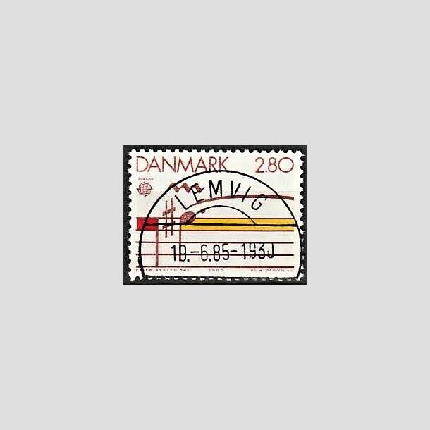 FRIMRKER DANMARK | 1985 - AFA 829 - Europamrker "Musik" - 2,80 Kr. flerfarvet - Pragt Stemplet