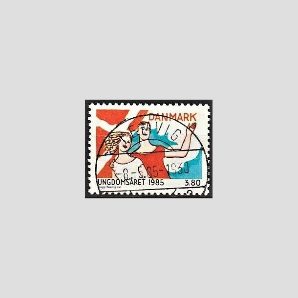 FRIMRKER DANMARK | 1985 - AFA 828 - Ungdomsr - 3,80 Kr. flerfarvet - Pragt Stemplet