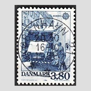 FRIM�RKER DANMARK | 1986 - AFA 871 - Europam�rker Natur- og milj� - 3,80 Kr. bl� - Pragt Stemplet
