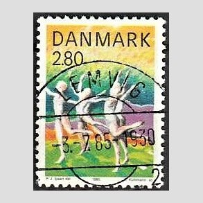FRIMRKER DANMARK | 1985 - AFA 836 - Sport - 2,80 Kr. flerfarvet - Pragt Stemplet Lemvig