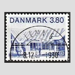 FRIM�RKER DANMARK | 1987 - AFA 883 - Europam�rker - 3,80 Kr. bl� - Pragt Stemplet