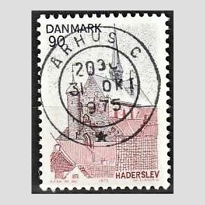 FRIM�RKER DANMARK | 1975 - AFA 598 - S�nderjylland - 90 �re r�d/brun/m�rkbl� - Pragt Stemplet �rhus C