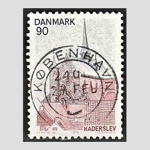 FRIM�RKER DANMARK | 1975 - AFA 598 - S�nderjylland - 90 �re r�d/brun/m�rkbl� - Pragt Stemplet K�benhavn