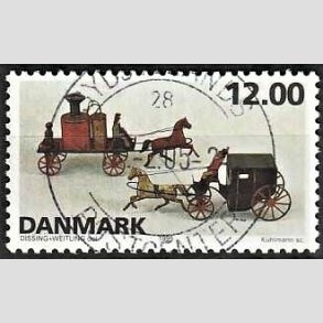 FRIM�RKER DANMARK | 1995 - AFA 1106 - Dansk leget�j - 12,00 Kr. flerfarvet - Pragt Stemplet