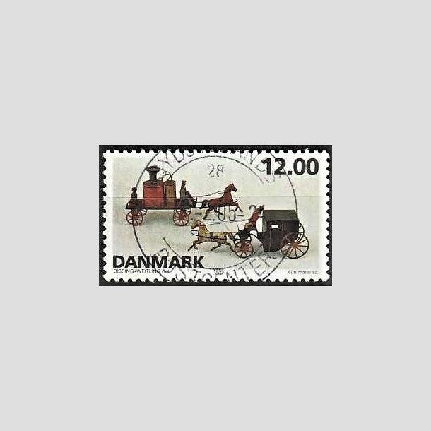 FRIMRKER DANMARK | 1995 - AFA 1106 - Dansk legetj - 12,00 Kr. flerfarvet - Pragt Stemplet