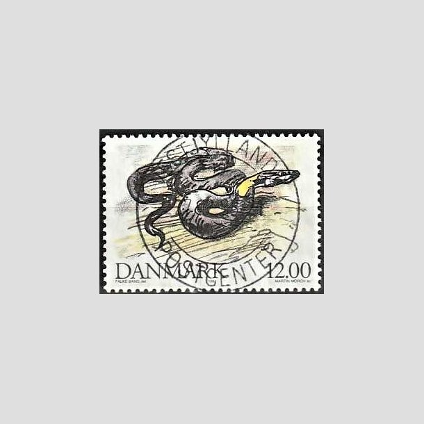 FRIMRKER DANMARK | 1994 - AFA 1080 - Truede danske dyr - 12,00 Kr. snog - Pragt Stemplet