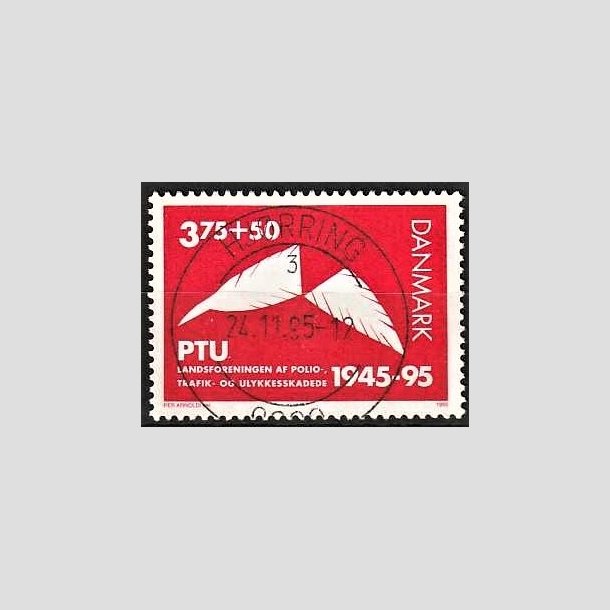 FRIMRKER DANMARK | 1995 - AFA 1096 - PTU - 3,75 Kr. + 50 re rd - Pragt Stemplet Herning