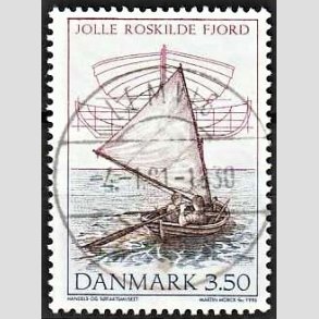 FRIM�RKER DANMARK | 1996 - AFA 1119 - Danske tr�joller - 3,50 Kr. flerfarvet - Pragt Stemplet Lemvig