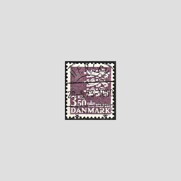 FRIMRKER DANMARK | 1972 - AFA 529 - Rigsvben 3,50 Kr. violet - Pragt Stemplet Herlev