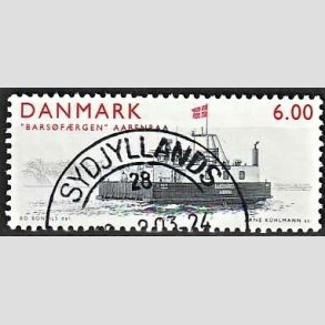FRIMRKER DANMARK | 2001 - AFA 1302 - -frger - 6,00 Kr. Barsfrgen - Lux Stemplet