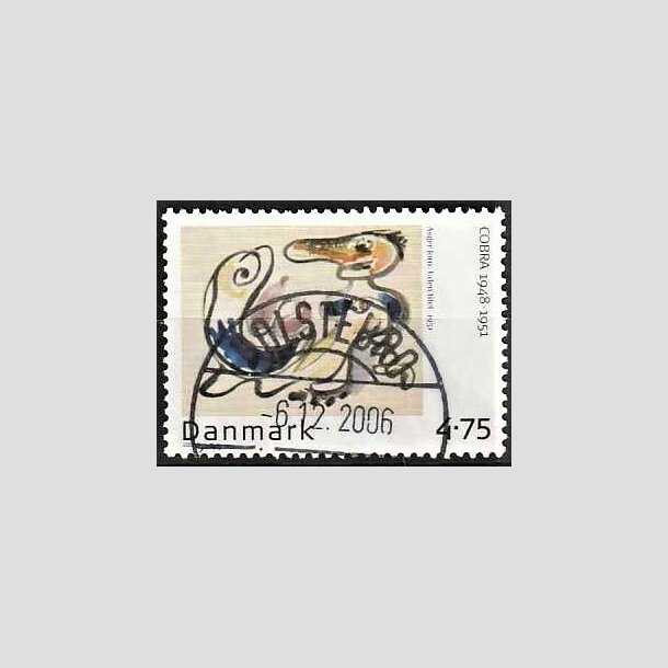 FRIMRKER DANMARK | 2006 - AFA 1484 - Cobra-malere 9. - 4,75 Kr. Asger Jorn - Pragt Stemplet