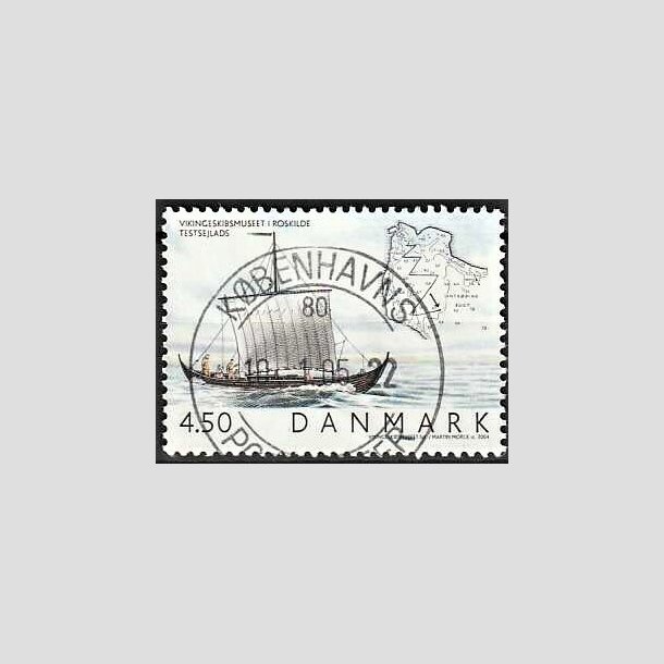 FRIMRKER DANMARK | 2004 - AFA 1400 - Vikingeskibsmuseet - 4,50 Kr. Testsejlads - Pragt Stemplet