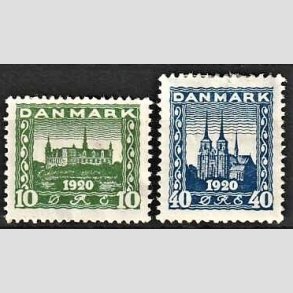 FRIM�RKER DANMARK | 1921 - AFA 115,116 - Genforening 10 + 40 �re - Ubrugt