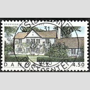FRIM�RKER DANMARK | 2004 - AFA 1378 - Danske boliger III. - 4,50 Kr. flerfarvet - Pragt Stemplet