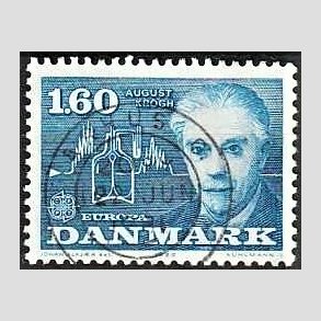 FRIM�RKER DANMARK | 1980 - AFA 696 - Europam�rker - 1,60 Kr. bl� - Pragt Stemplet �rhus C