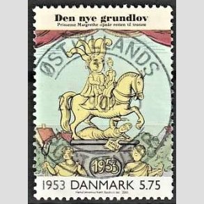 FRIMRKER DANMARK | 2000 - AFA 1258 - 1900 tallet serie 3 - 5,75 Kr. flerfarvet - Pragt Stemplet
