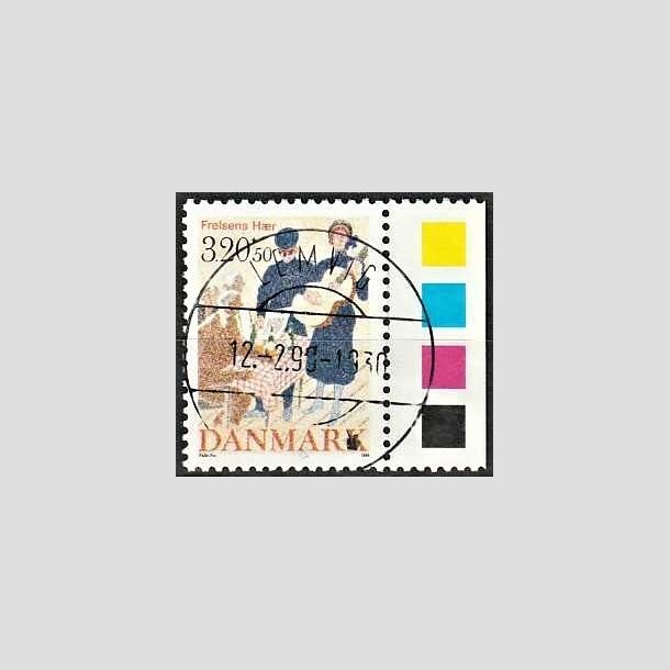 FRIMRKER DANMARK | 1989 - AFA 933 - Frelsens Hr - 3,20 Kr. + 50 re flerfarvet - Pragt Stemplet