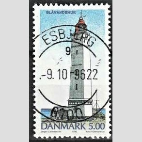 FRIM�RKER DANMARK | 1996 - AFA 1125 - Danske Fyrt�rne - 5,00 Kr. flerfarvet - Pragt Stemplet