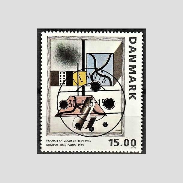 FRIMRKER DANMARK | 1993 - AFA 1058 - Maleriserie 6. - 15,00 Kr. Franciska Clausen - Pragt Stemplet Lemvig