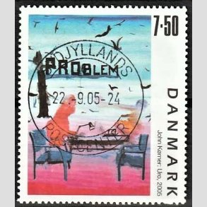 FRIMRKER DANMARK | 2005 - AFA 1441 - Frimrkekunst 8. - 7,50 Kr. John Krner - Pragt Stemplet