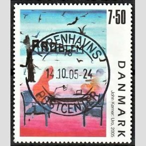 FRIMRKER DANMARK | 2005 - AFA 1441 - Frimrkekunst 8. - 7,50 Kr. John Krner - Pragt Stemplet