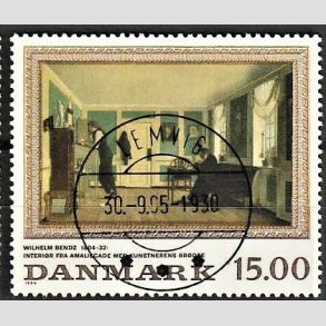 FRIMRKER DANMARK | 1994 - AFA 1082 - Maleriserie 7 - 15,00 Kr. flerfarvet - Pragt Stemplet Lemvig