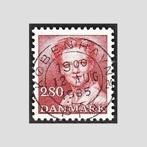 FRIMRKER DANMARK | 1985 - AFA 820 - Dronning Margrethe - 2,80 Kr. rd - Pragt Stemplet