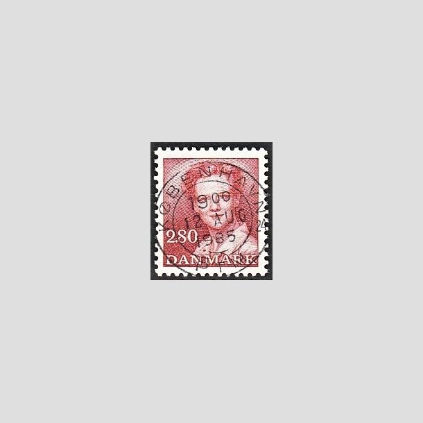 FRIMRKER DANMARK | 1985 - AFA 820 - Dronning Margrethe - 2,80 Kr. rd - Pragt Stemplet