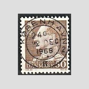 FRIMRKER DANMARK | 1967 - AFA 460 - Fr. IX 50 re brun - Lux Stemplet
