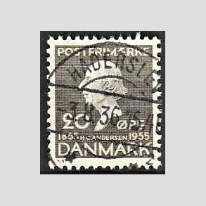 FRIM�RKER DANMARK | 1935 - AFA 227 - H. C. Andersen 20 �re gr� - Lux Stemplet