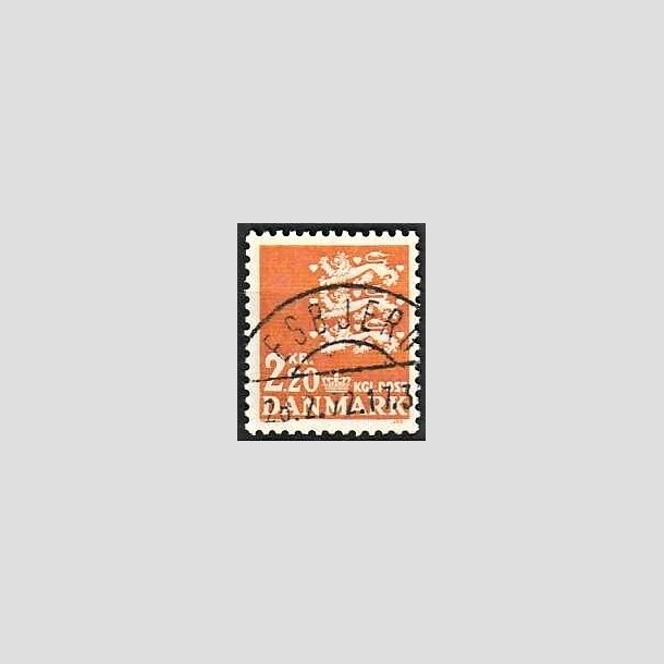 FRIMRKER DANMARK | 1967 - AFA 464F - Rigsvben 2,20 Kr. orange - Lux Stemplet