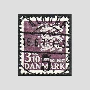 FRIMRKER DANMARK | 1970 - AFA 501 - Rigsvben 3,10 Kr. violet - Pragt Stemplet