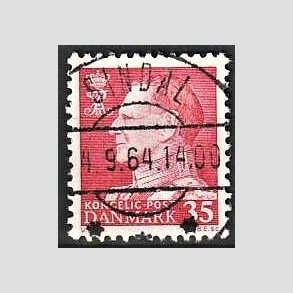 FRIMRKER DANMARK | 1963 - AFA 415 - Fr. IX 35 re rd - Lux Stemplet Sindal