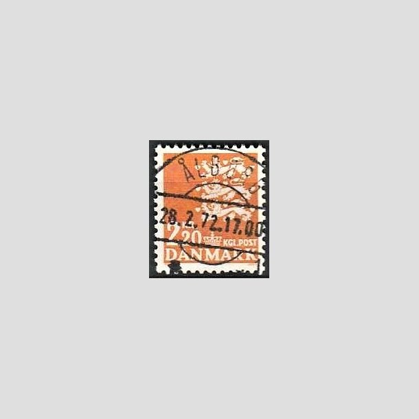 FRIMRKER DANMARK | 1967 - AFA 464F - Rigsvben 2,20 Kr. orange - Lux Stemplet